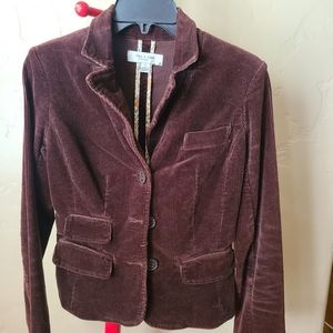 Dark brown corduroy blazer